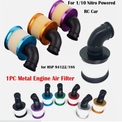 For HSP 1/10 Gasoline Nitro RC Car Auto Truck Aluminum Air Filter Accessories - Image 1 of 4