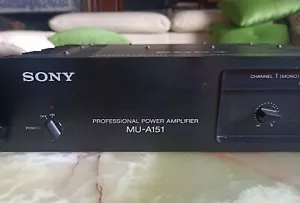 SONY MU-A151 amplificatore finale di potenza professionale 150+150 W su 4 ohm - Foto 1 di 8