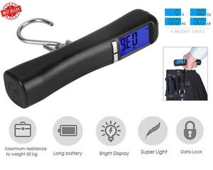 50kg Digital Luggage Weighing Scale Portable Handheld Travel Suitcase Weight UK - Picture 1 of 7