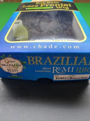 Peluca remi virgen brasileña 100 % cabello humano o-remi - bvwf31_#n_ (Negro natural) Foto 1 de 4