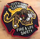 Fire Department Clemson 3D routed carved wood patch plaque sign Custom