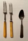 Pair 19th c. Forks Once Owned by President JOHN QUINCY ADAMS, & Civil War Spoon