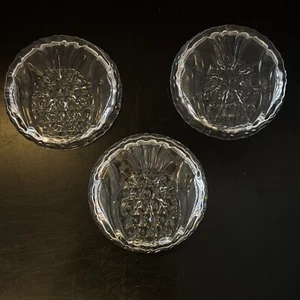 Set Of 3 Crystal Pineapple Hospitality Coasters- Shannon- by Godinger - Picture 1 of 9