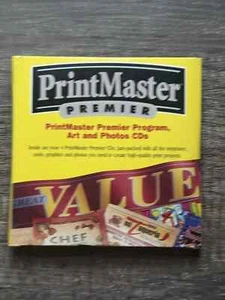 PrintMaster Premier Program (Windows 95 & 3.1 CD-ROM) 1998 Mindscape 4 Disc Set - Picture 1 of 2