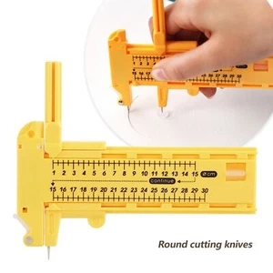 Rotary Compass Circle Cutter Paper Cardboard Rubber Leather Art Craft Tool UK - Picture 1 of 12