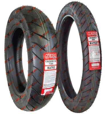 Kenda K6702 80/90-21 130/90B16 Front Rear Tire Set Motorcycle Tires - Image 1 of 4