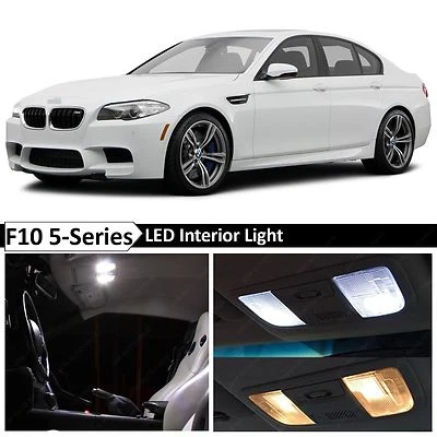 White Interior LED Light Package for 2011-2015 BMW 5 Series M5 535i 550i F10 - Image 1 of 4