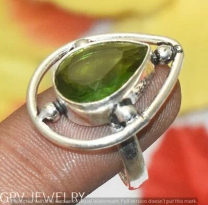 Peridot Gemstone Ring 925 Sterling Silver Overlay Us Size 8" U295-F138 - Picture 1 of 1