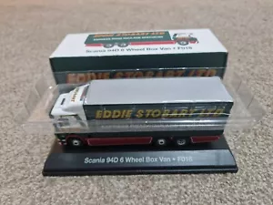 Atlas Edizioni 1/76 Eddie Stobart Scania 94D 6 Ruota Furgone F018 - Foto 1 di 2