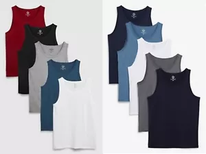 Confezione 12 X Canottiera Estiva Uomo 100% Cotone Sottile Singolo Jersey Colori Assortiti - Foto 1 di 1