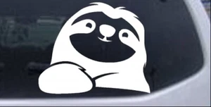 Happy Sloth  Car or Truck Window Laptop Decal Sticker - Imagen 1 de 32