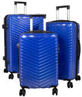 Hartschalen Trolley Koffer TSA Schloss PM Aligse Blau Set oder als Gr. M.L,XL