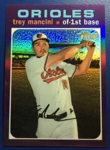 TREY MANCINI 2020 Topps Heritage #THC-346 PURPLE CHROME - Picture 1 of 2