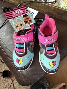 Girls 10 Shoes, LOL Surprise, Pink Blue, Lets Be Friends. NWT, Hard To Find! - Picture 1 of 9