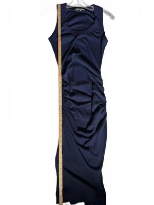 Michael Stars Blue Sleeveless Ribbed Mid Dress Size Medium Maternity - Image 1 of 4