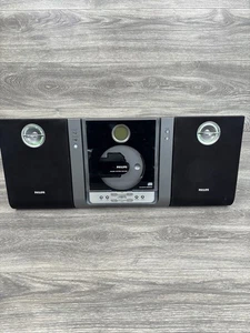 Philips Micro Hi-Fi System MC235B/37 Black Gray CD Player AM FM Radio W/Speakers - Picture 1 of 6