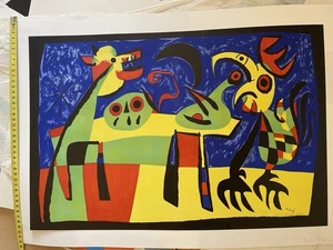 Joan Miró Original Lithograph “Le Coq et le Chien aboyant à la Lune” Maeght 1953 - Bild 1 von 2