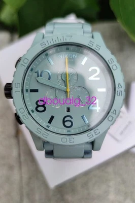 NEW Nixon Watch 51-30 Chrono Light Green White A083-272 Men's Genuine A083272 - Image 1 of 4