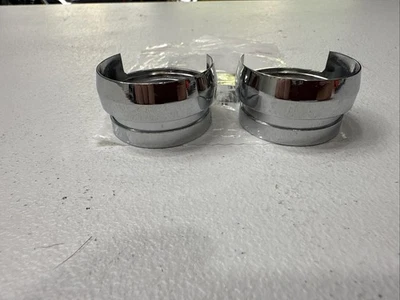 HONDA 90 S90 CL90 CT90 CT110 CL100 CL125S PAIR - CB125S SHOCK FRONT COVER RL NOS - Image 1 of 2