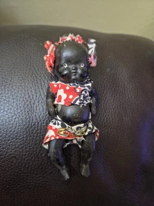 Vintage 4 Zoll Porzellan Baby Puppe-gestempelt JAPAN-Mid-Century Sammlerstück - Bild 1 von 11