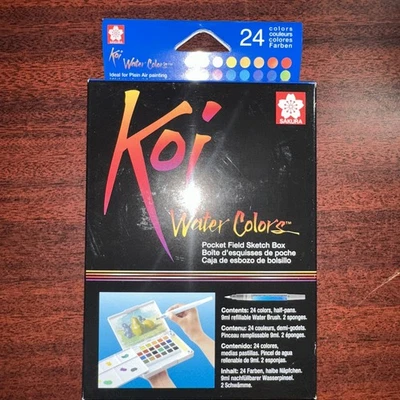 Акварели Sakura Koi, карманное поле коробка для эскизов 24 шт. - Изображение 1 из 4