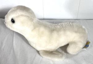 Vintage 1976 R. Dakin & Co. White Seal Plush Stuffed Animal Toy Korea - Picture 1 of 6