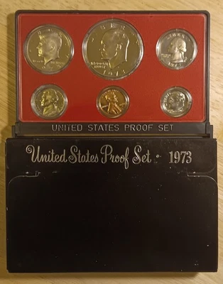 1973-S U.S. Mint Proof Set, 6Pc clad, OGP. - Image 1 of 2