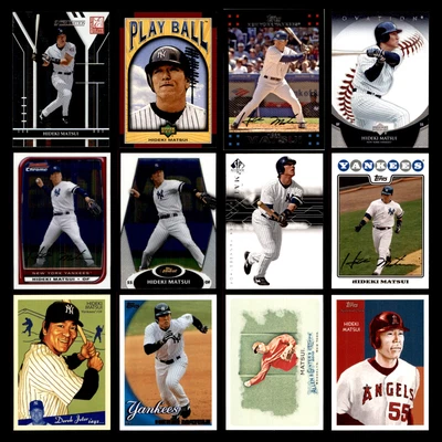 Lote de 12 tarjetas de béisbol diferentes Hideki Matsui 2004-2010 New York Yankees/Angels Foto 1 de 4