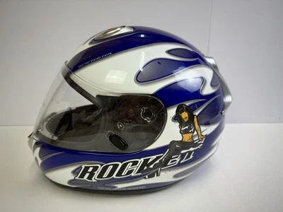 Casco de mujer Joe Rocket RKT 101 Good and Evil azul talla mediana cara completa Foto 1 de 4