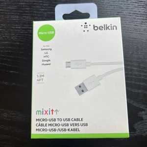 BELKIN MIXIT Micro-USB to USB Charging / Sync Cable 4 ft White - Picture 1 of 3