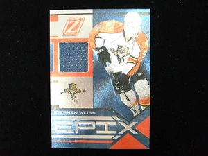 2010 Zenith Stephen Weiss epix game used jersey card Panthers 89/100 - Picture 1 of 1