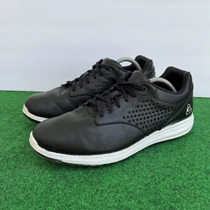 Cuater Travis Mathew The Moneymaker Lux Golf Shoes Black Leather Size 11.5 - Picture 1 of 8