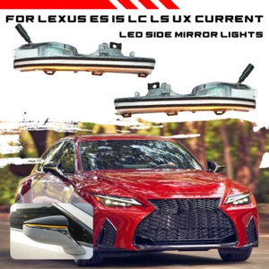 Sequential LED Side Mirror Lamp Turn Signal Light For Lexus LS 2018-24 RC 19-24 - Picture 1 of 7