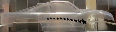 Vinyl paint masking, stencil, decal for RC bodies (Stars) - Image 1 of 4
