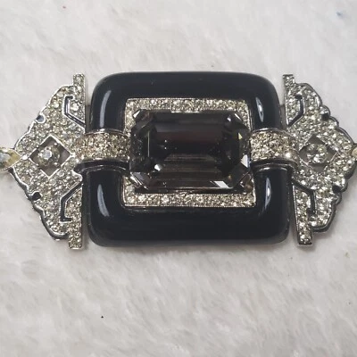 DE COLECCIÓN ART DECO CINER FIRMADO FANTASTC ULTRA RARO BROCHE ESTATE con Piedra Central! Foto 1 de 4