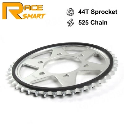 525 Pitch 44T Rubber Cushioned Rear Sprocket For Kawasaki Z900 Z900RS 2017-2024 - Image 1 of 4