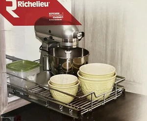 Richelieu Kitchen Solution Küche Ausziehbarer Schrank Organizer 14,3” x 22” Chrom - Bild 1 von 6
