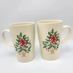 Taza de café Lenox Navidad vacaciones acebo diseño americano 16 oz más cálida - Imagen 1 de 5