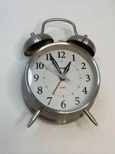 Sharp SPC800 Metal Alarm Bell Battery Operated Clock - Picture 1 of 8