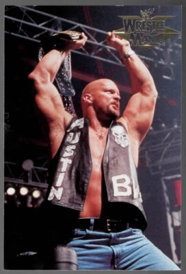 1999 Titan Sports WWF Wrestling Mania 4x6 Postcards Stone Cold Chase 6 - Image 1 of 2