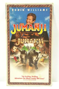 Jumanji (VHS, 1996, Closed Captioned) Robin Williams TESTED WORKS Former Rental - Picture 1 of 12