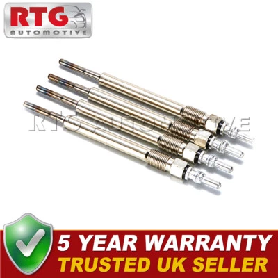 4x Diesel Heater Glow Plugs Fits Audi Seat Skoda VW 1.6 TDI 2.0 BiTDI GTD - Image 1 of 2