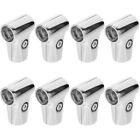  8 Pcs Stainless Steel Connectors Clothes Bags for Storage Hanging Display Rack