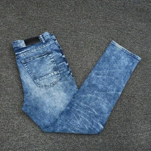 Earl jeans adulti 34x32 blu vestibilità regolare denim taglio dritto lavaggio medio da uomo - Foto 1 di 11