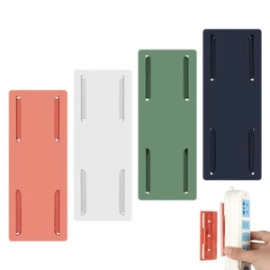 Sticker Wall Mounted Sticker Power Strip Rack Plug Fixer Power Board Holder - Picture 1 of 7