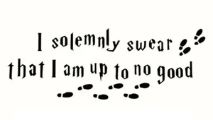 Harry Potter I solemnly swear Vinyl Sticker Decal - Car / Laptop / Wall / Tablet - Picture 1 of 7