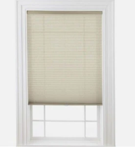 Cordless Linen Pleated Shade - Picture 1 of 3