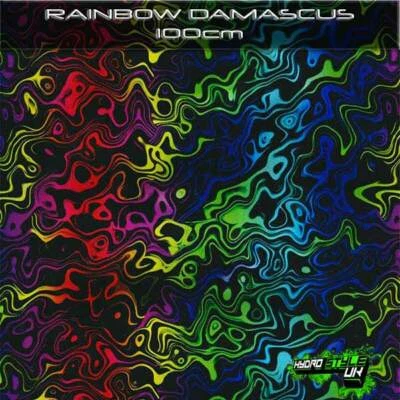HYDRO STYLE UK ROLLED - RAINBOW DAMASCUS Hydrographics Film Hydro Dipping Graphic Metal