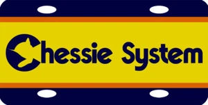 Chessie System Logo Railroad Train License Plate - Picture 1 of 1