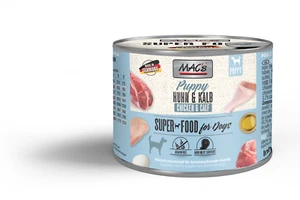 Getreidefreies Nassfutter f. Welpen | MAC's Puppy Huhn & Kalb | 6 x 200g - Bild 1 von 1